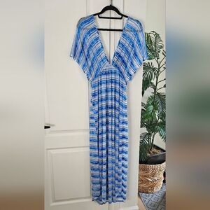 Jordan Taylor Blue and White Striped Dress